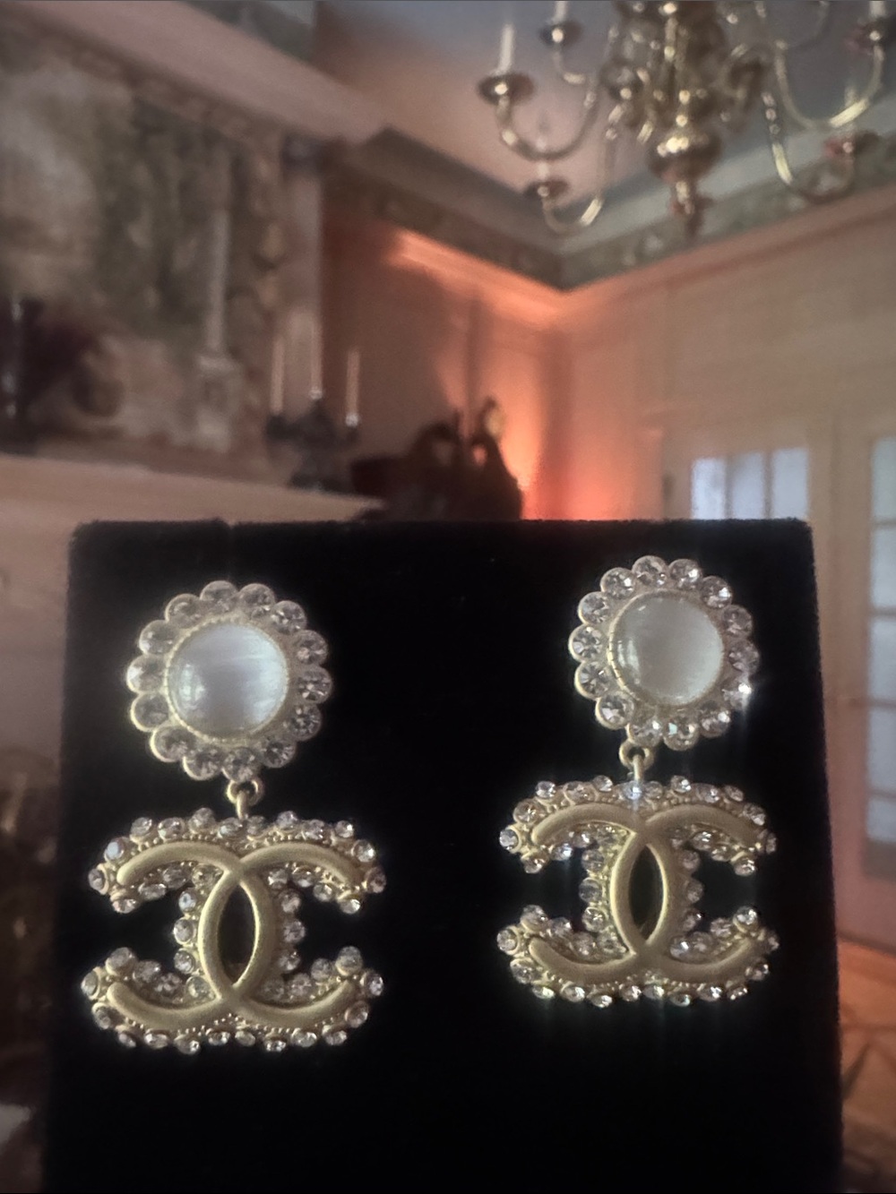 Earrings Gold-Tone Crystal Drop Earrings - Luxury Style